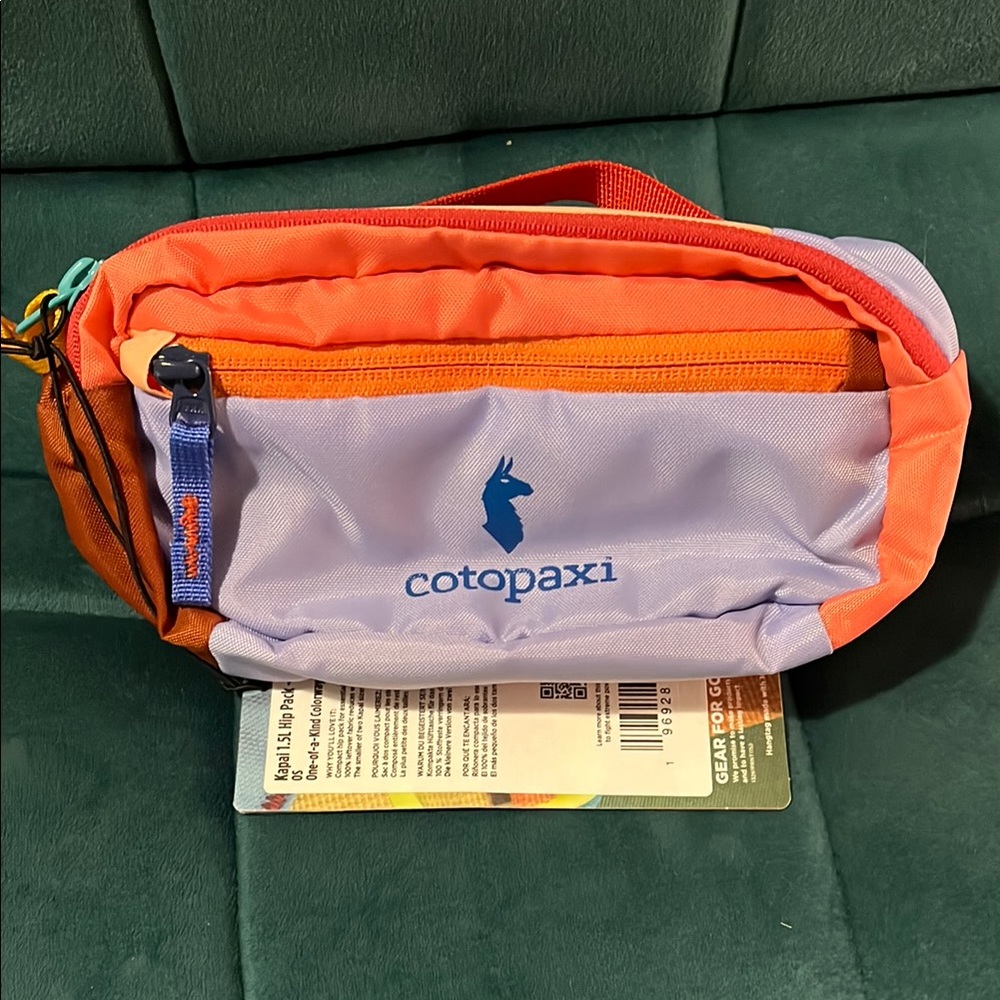 Cotopaxi Orange and Purple Belt Bag for Adventurers
